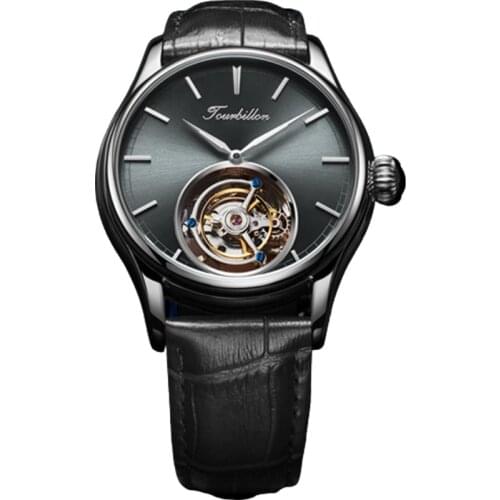 Classic Luxury Tourbillon Movement Mechanical Watches Mens 2020 Business Waterproof Tourbillon Hand Wind Sapphire Mens Watch