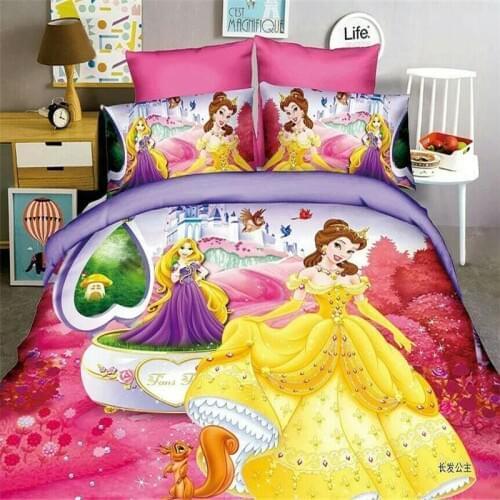Tangled Princess 3d Printing bedding set twin size bedroom decor single coverlet girls duvet cover bed sheets pillow sham 3-4pcs