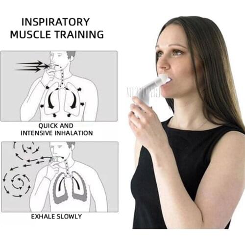 Lung Breathing Trainer Inspiratory Expiratory Muscle Exerciser Drug-Free Respiratory Therapy Pneumonia Breath Training Device