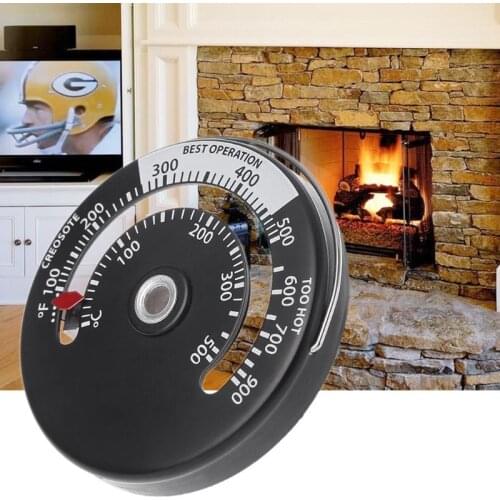 Magnetic Stove Flue Pipe Thermometer Multi Fuel Woodstove Woodburner Stove Pipe