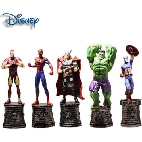 Avengers 3 Marvel Captain America Iron Man Thor Spiderman Hulk Car Decoration Handmade Childrens Gift