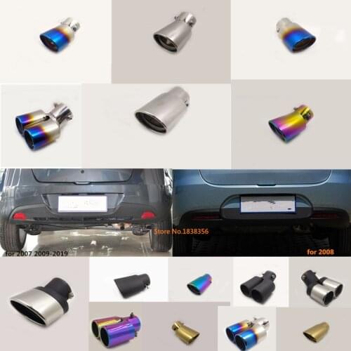 For Mazda 2 Demio 2007 2008 2009 2010 2011 2012 2013 2014 cover muffler exterior end pipe outlet dedicate exhaust tip tail 1pcs