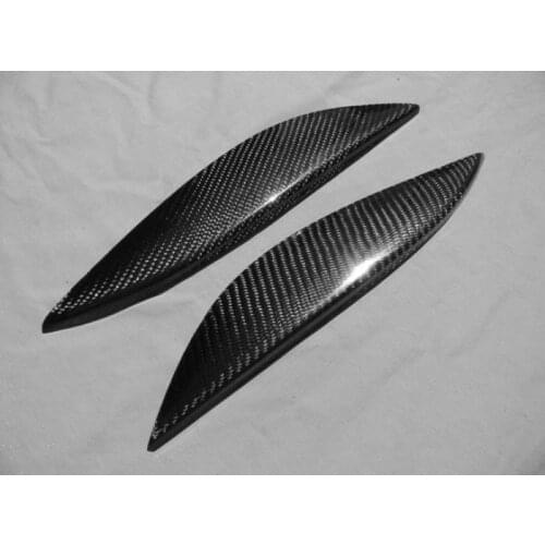 Carbon Fiber Headlight Eyelids Eyebrows for 2001-2003 Honda Civic ES EM 2/4D