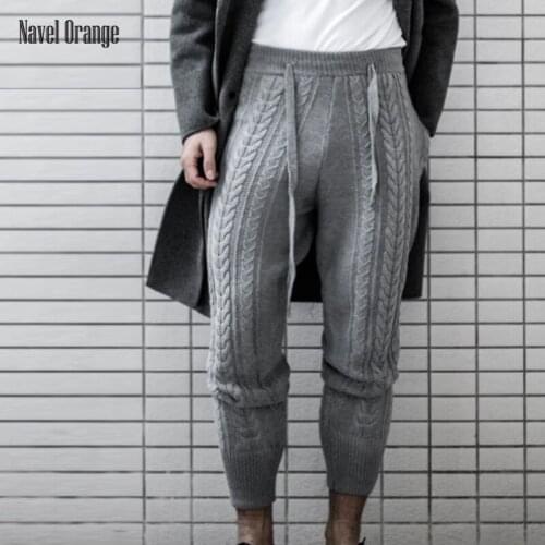 Navel Orange Slim Men's Trousers