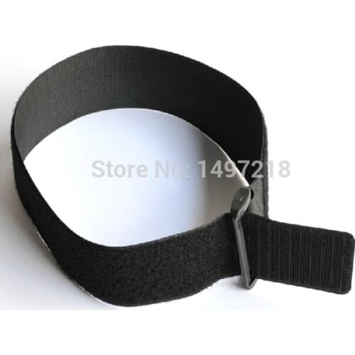 New 10pcs/lot 3.8cm*40cm magic tape cable tie nylon strap with buckle Hook&Loop magic Tape with buckle freeshipping