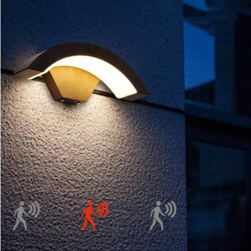 Outdoor Wall Lighting Pir Motion Sensor Waterproof Led Porch Garden Corridor Wall Lamps Spotlight Sconce Exterior Light Fixtur