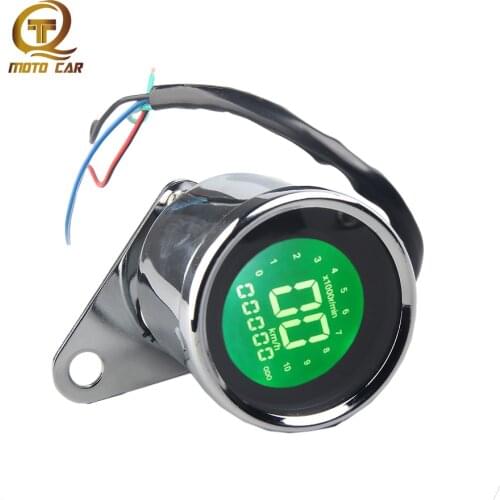 Motorcycle Speedometer Odometer Instrument Gauge tachometer digital Moto LED Indicator for nmax pcx Cafe Racer velocimetro moto