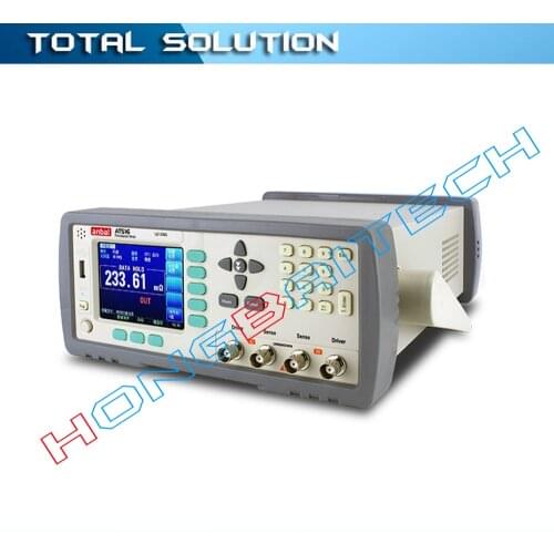 AT516 DC Resistance Tester Meter Megameter 1uΩ-20MΩ High Precision 3.5in Digital Screen Display