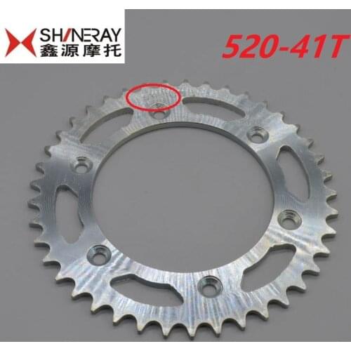 Zs250gy-3 rx3 zongshen motorcycle dirt bike 520 41teeth rear chain sprocket 46teeth 52teeth 250cc shineray X2 X2X free shipping