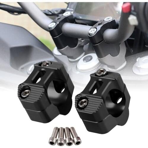 2Pcs CNC 22mm 28mm Off road Motorcycle Bar Clamps Handlebar risers Adapter for 7/8" 1-1/8 Pit Dirt motorbike Accessories