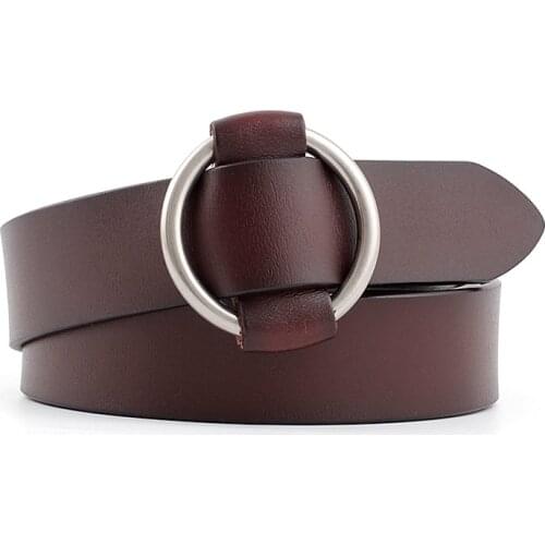 2020 NEW Womens non-perforated leather Belt casual decorative belt fashion luxuy waistband for coat and dress