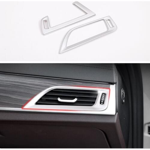 Angelguoguo Car ABS Dashboard side air conditioner outlet Cover Trim frame For BMW 5 Series G30 2017-2018