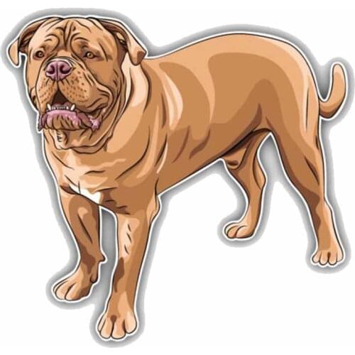 15CMx14.3CM French Mastiff Breed Dog Car Bumper Decoration Car Sticker C1-9062