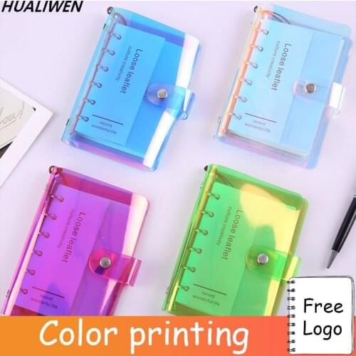 Laser Notebook Planner Organizer Binder Books Journal Sketchbook Accessories Diary School Office Supplies Notebook A5 A6 A7