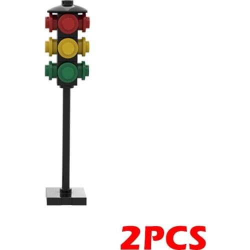 Traffic Light Compatible Major Brand Toys Building Block Road Classic Collections Assembled Brick Handmade Design