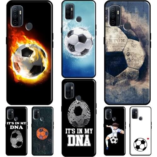 Football Soccer Ball For OPPO A5 A9 A31 A53 2020 A1K A5S A15 A52 A72 A83 A91 F5 F7 Reno 2 Z 4 Pro Phone Case