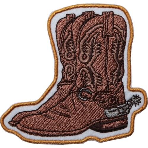 Custom Iron On Embroideried Badges For Clothes Sewing Labels Customized Sef-Adhesive Embroidery Patches For Clothing Fabric Tag