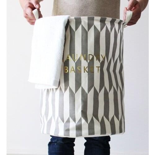 Hot Sale Cotton Linen Storage Basket Sundries Storage Organizer Desktop Toys Storage Basket Dirty Clothing Storage Barrels