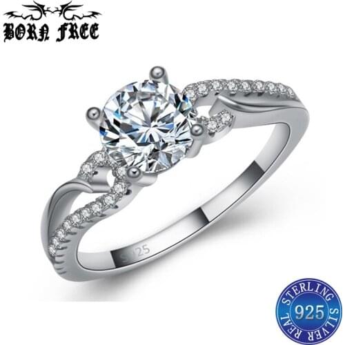 Wedding ring silver big rings for women finger ring set anillos mujer bague femme fashion jewelry joyas de plata 925 ringen lot