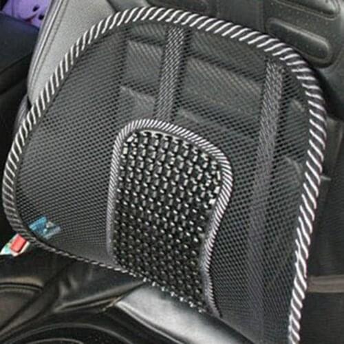Car Seat Office Chair Massage Back Lumbar Support Mesh Ventilate Cushion Pad Black Mesh Back Lumbar Cushion For Car Driver