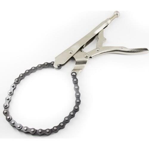 9 inch Chain Clamp Pliers Locking Grip Wrench Pipe Cutter Compound Leverage Function of Side Cutter Pliers