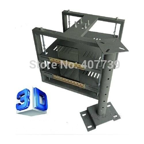 Professional 3D movie theater equipment one for two double projector ceiling mount for polarization system