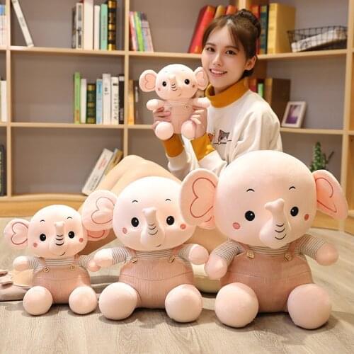 Dropshipping 23-32cm Appease Elephant Pillow Soft Sleeping Stuffed Animals Plush Toys Baby Playmate Gifts For Children
