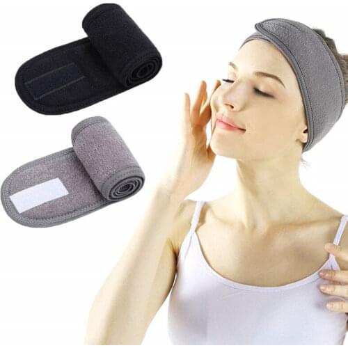Adjustable Towel Headband Makeup Face Wash Shower Bath Sport Stretch Hair Bands Salon Spa Accessories