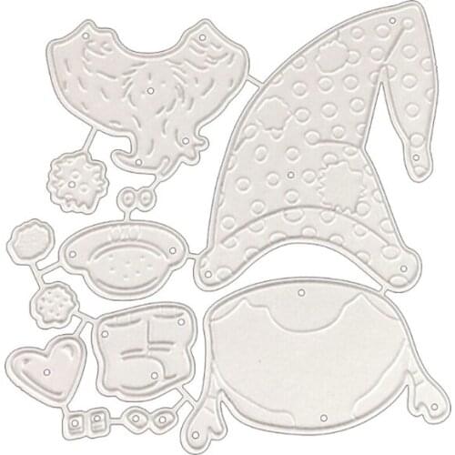 Christmas Santa Claus DIY Scrapbooking Carbon Steel Cutting Dies Photo Album Embossing Paper Cards Making Stencil Decorative Car