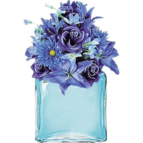 Blue Perfume Patches Appliqued Heat Transfer Tops Diy Vinyl Fashion Applique On Clothes Girl T-Shirt Sticker