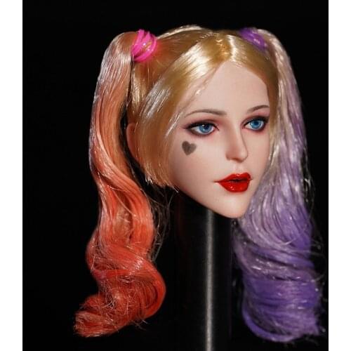 New Arrival Babyface BF01 1/6 Scale Female Joker PVC Head Sculpt for 12" Female Action Figure Body