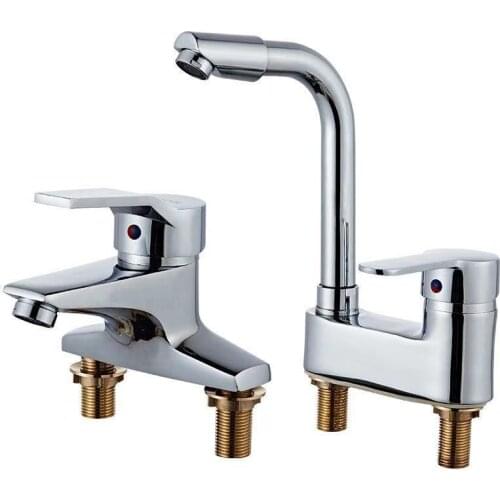 Stylish Elegant Bathroom Basin Faucet Brass Vessel Sink Water Tap Mixer Chrome Finish Water-tap Accessories Single Hole E11798