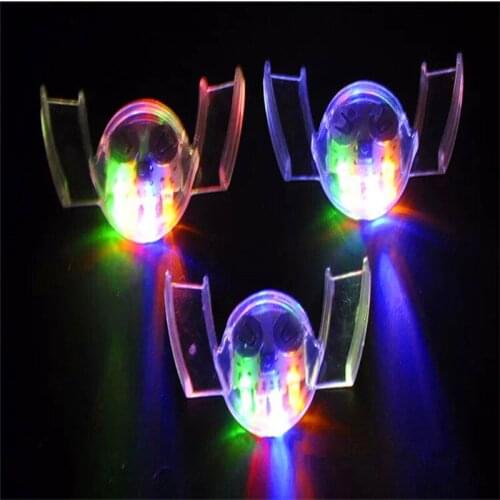 LED Party Glow Neon Halloween Glowing Braces Masquerade Fun LED Flashing Flash Soft Rubber Braces Glow In The Dark In Color