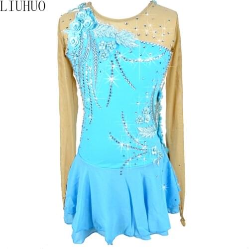 2020 new design Girls dance wear Skating dance costumes Ice Skate Dresses training costumes