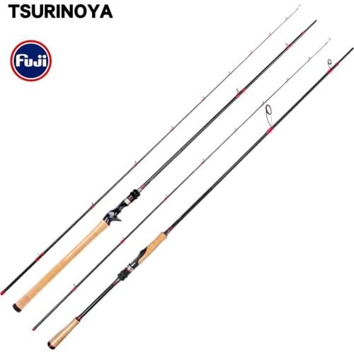 TSURINOYA Fishing Rod DEEP ATTACK X-CROSS Carbon Belt High Quality Bass Rod 2.47m 2.28m M ML Power Baitcasting Spinning Lure Rod