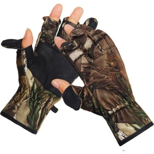 Outdoor hunting gloves camouflage gloves shooting angling tactical gloves for Keep warm