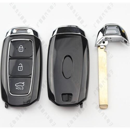 DAKATU 3 Button Smart Remote key shell For Hyundai IX35 Accent Elantra Santa-Fe Solaris Tucson Replacement Remote keyless shell