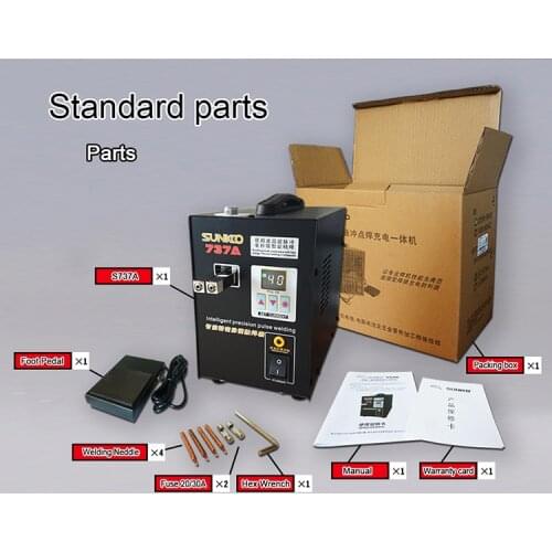 S737A 18650 High-power battery digital display mobile soldering LED Spot welder 230V/110V With many free gifts