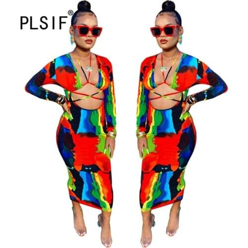 Women Full Sleeve Sheath Bodycon Dress Sexy Summer Autumn Party Bandage Dress Vestidos