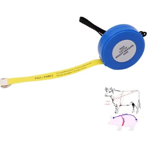 1Pcs Livestock Weight Measure Ruler Retractable Measuring Tape Pigs Cattle Weight Measure Tape Farm Cow Weight Measure