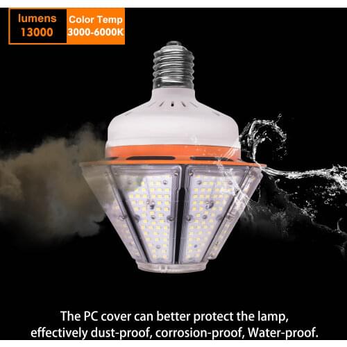 100W LED Corn Light Bulb, Replaced for 500W CFL/HID/HPS Light 13500lm High Lumen，E39/E40 Mogul Base for Post Top Wall Warehouse