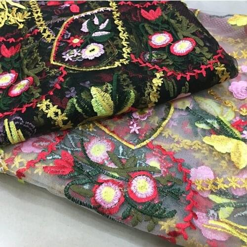 130*100CM Black white lady prom evening Dress Applique DIY Headdress Embroidered Lace Fabric Patch bag shoes free ship