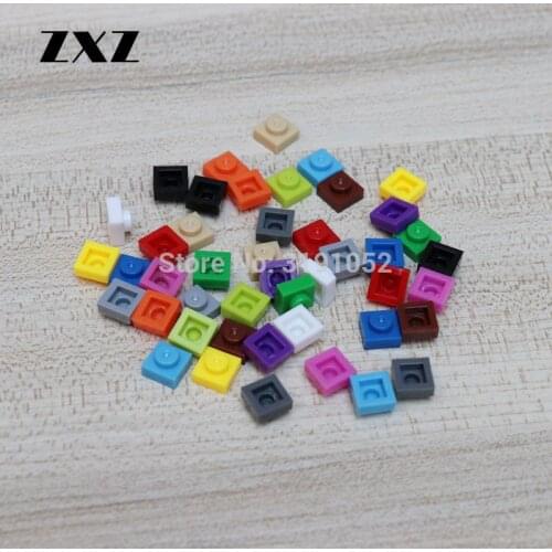 15 Colors MOC Brick Plate 1 x 1 3024 Short Building Blocks Bricks Pixel Art DIY Toys for Children