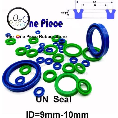20pcs a lot UN ID=9-10mm UCup Hydraulic cylinder piston rod U-ring single acting seal symmetrical polyurethane lip Rubber PU