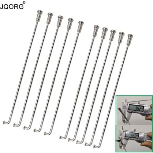 28 Pieces A Lot Material 304 Stainless Steel Diameter 4.5-3.92mm Butted J-bend Motorcycle Spokes With 22mm Stainless Steel Caps