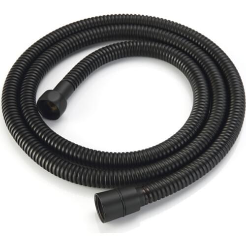 304 Stainless Steel Shower Hoses 0.5m/1m/1.5m Plumbing Hoses Chrome G1/2 Inch Bathroom Shower Head Pipe Black/Gold Free Shipping