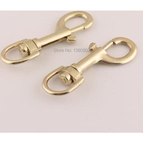 5pcs/lot 70mm Light Gold Color Spring Clip Buckle Top Quality Snap Hook Key Ring Key Chain Metal Hardware Accessories