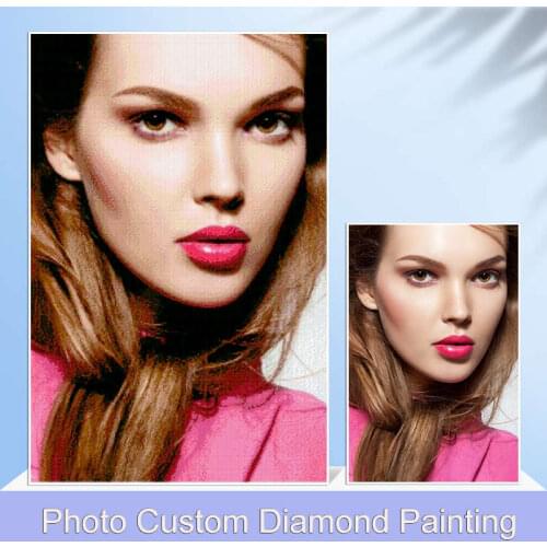 5D DIY Diamond Painting Square Full Photo Custom Diamond Embroidery Sale Drill Round Picture of Rhinestone Handmade Gift