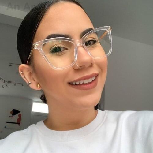 80120 Anti-blue Light Cat Eye Glasses Frame Men Women Optical Fashion Computer Eyeglasses