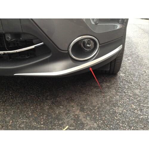 Car Abs Chrome Front Bumper Protector Trim For Nissan Qashqai J11 2015 2016 2Pcs/lots YT-71603